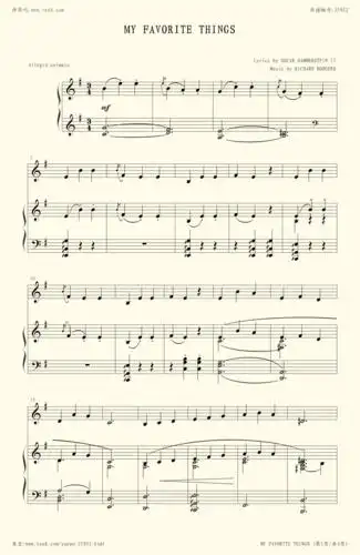 钢琴谱:《the sound of music(音乐之声)》-my favorite things(我最