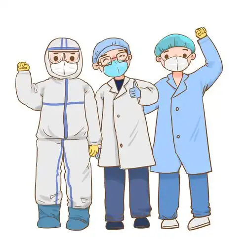 卡通医生疫情新冠防控宣传人物元素gif动态图疫情防控宣传表情包