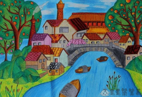 儿童风景画图片大全