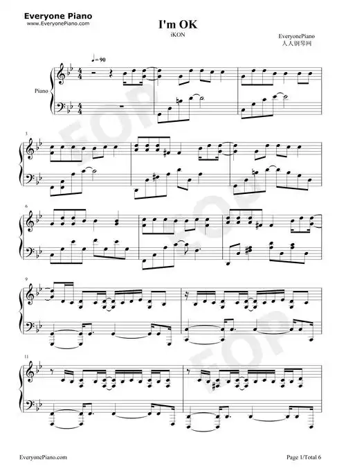 im ok-ikon五线谱预览1-钢琴谱文件(五线谱,双手简谱,数字谱,midi,pdf