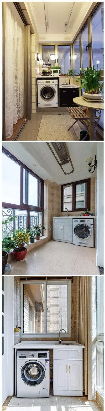 阳台洗衣机设计装修效果图