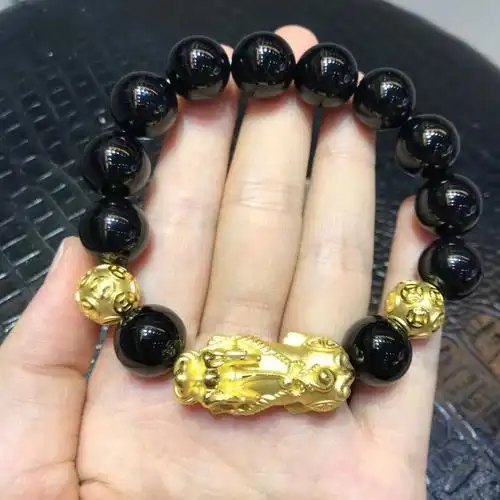 男士黄金貔貅手链