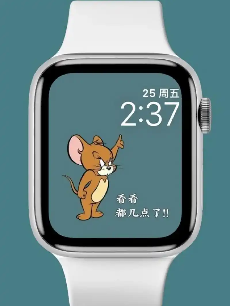 93壁纸分享| apple watch 超好玩的卡通表盘 看看都几点了!