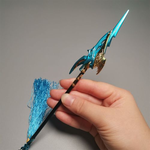 王者的英雄韩信傲雪梅枪皮肤周边武器模型荣耀金属小兵器手办玩具