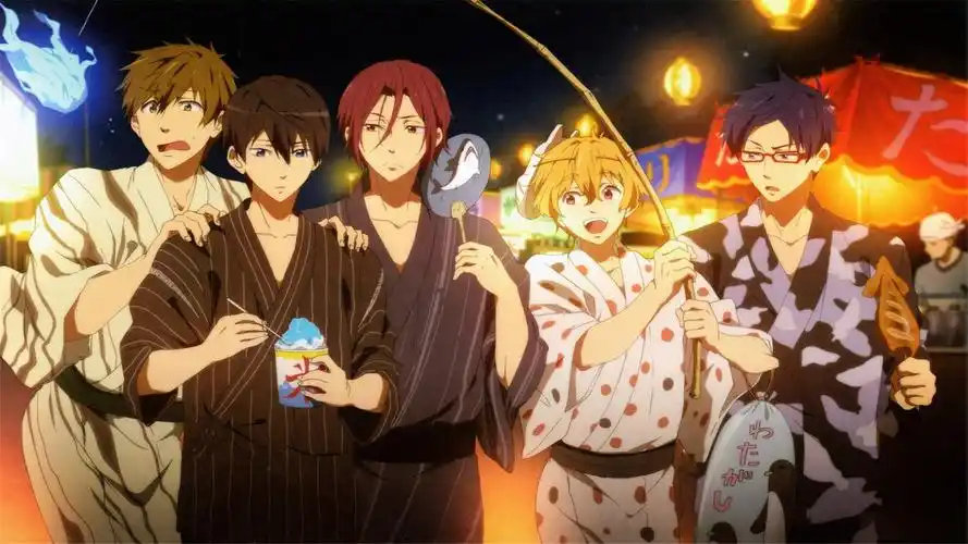 男子游泳部帅气人物高清桌面壁纸-卡通动漫-手机壁纸下载-美桌网