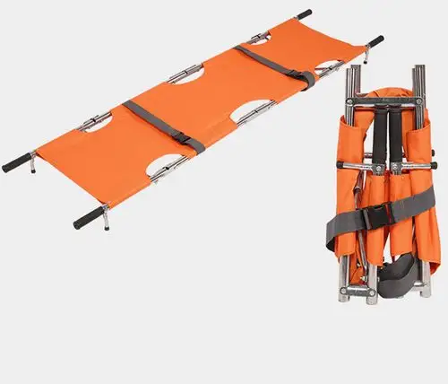 厂家直销 铝合金四折担架 医用急救救援可折叠担架质优价廉