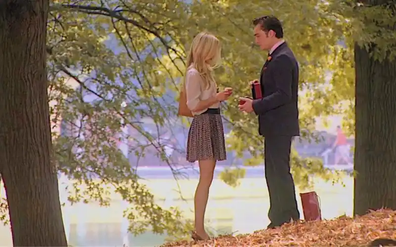 gossip girl 绯闻女孩 chuck和eva热恋期的小美好,可惜最终被blair搅