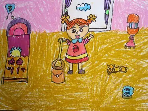 儿童画帮妈妈做家务的手抄报妈妈手抄报