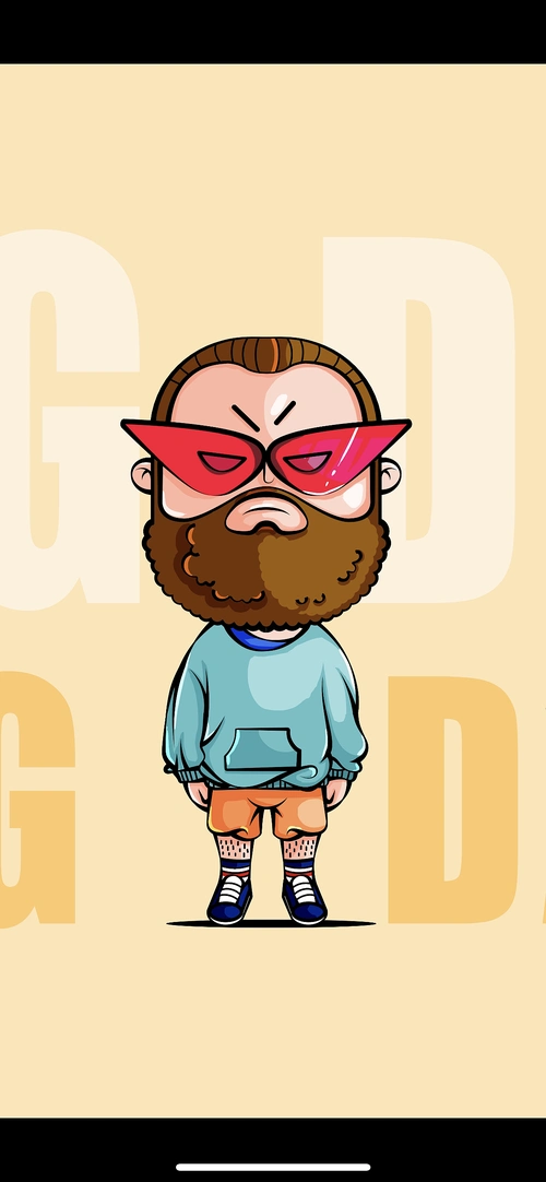 【ip形象】丸子头大叔—钢蛋