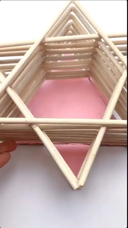 废物利用#一次性筷子做的收纳盒,你看了这视频以后都不舍得扔了吧