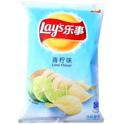乐事青柠味40克/袋薯片马铃薯休闲营养美味香味