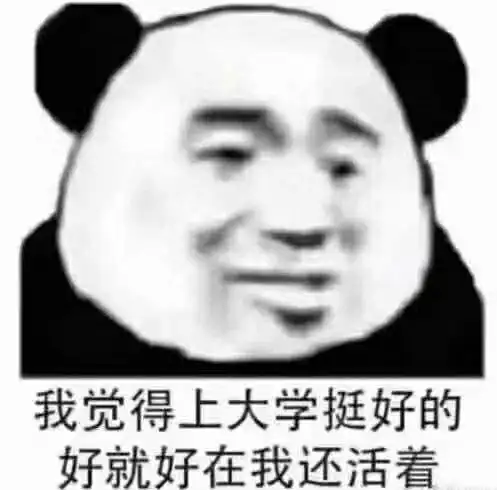 我觉得上大学挺好的好就好在我还活着觉得大学活着表情