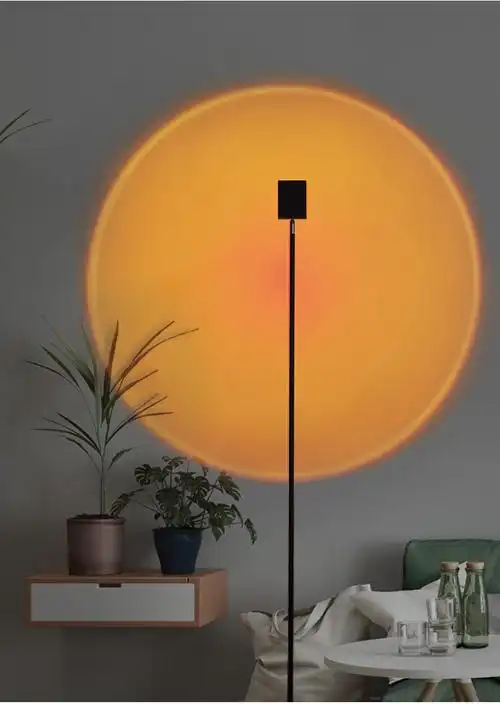 小米mi生态米家通用夕阳落日灯落地灯网红拍照氛围卧室墙角日落灯晚霞
