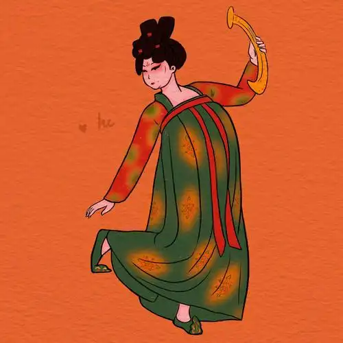 唐宫夜宴舞蹈中的小姐姐们