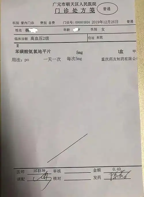 朝天开出首张"国家4 7试点扩围"集中带量采购中选药品处方