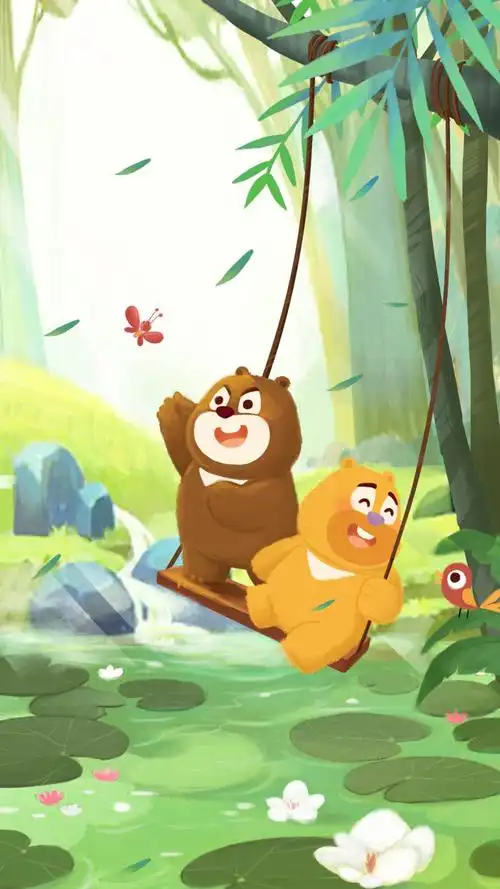 可爱的熊大熊二