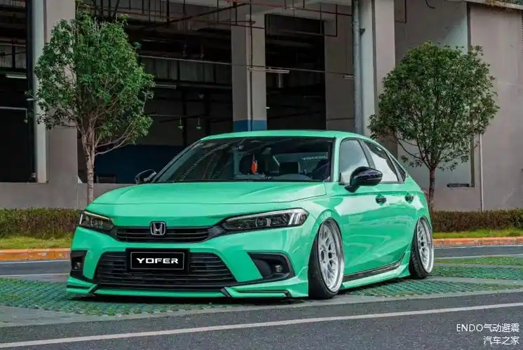 本田思域改装airbft气动避震姿态案例