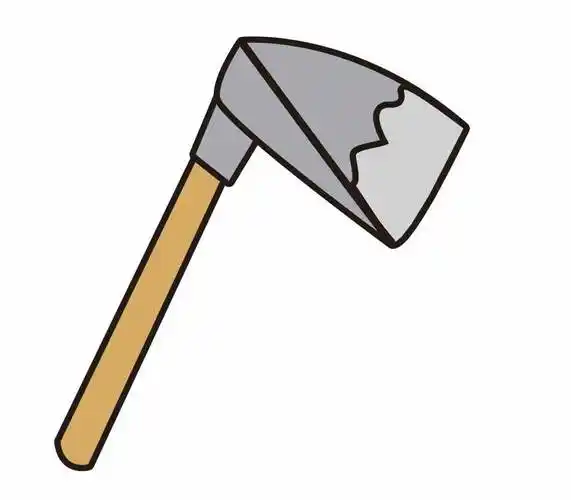 锄头简笔画 农具锄头简笔画