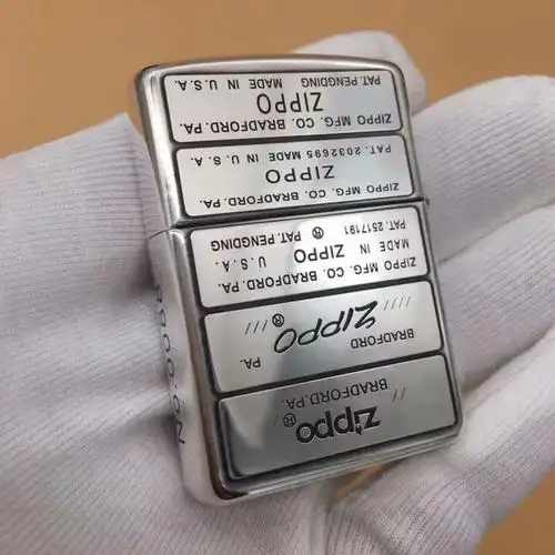 之宝zippo打火机纯银盔甲机浮雕珍藏五代底刻标志zippo