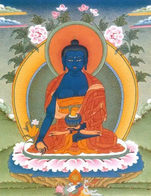 南无药师琉璃光如来佛诞法会,及108幅药师佛佛像