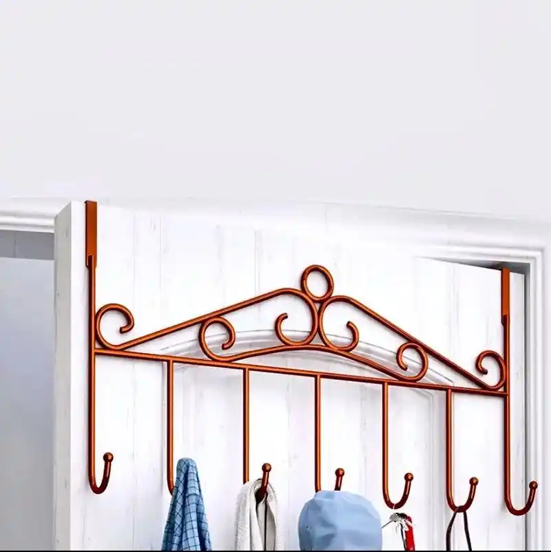 门后挂钩置物架墙壁免打孔门上挂衣架.#挂衣架 ,铁艺材质,不 - 抖音
