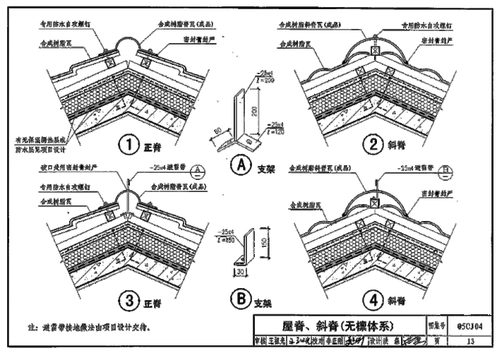 合成树脂瓦屋面建筑构造