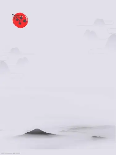 中国风简约山水背景