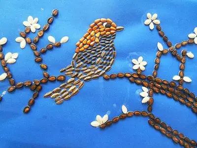 用瓜子如何作画?