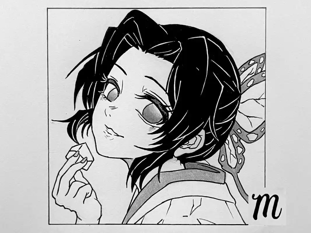 手把手教你画7915鬼灭之刃～蝴蝶忍