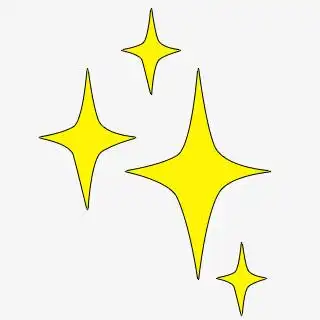 卡通星星手绘星星白色星星发光星星圣诞星星立体星星星星夜空星星框