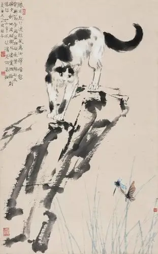 现当代名家徐悲鸿画猫作品欣赏