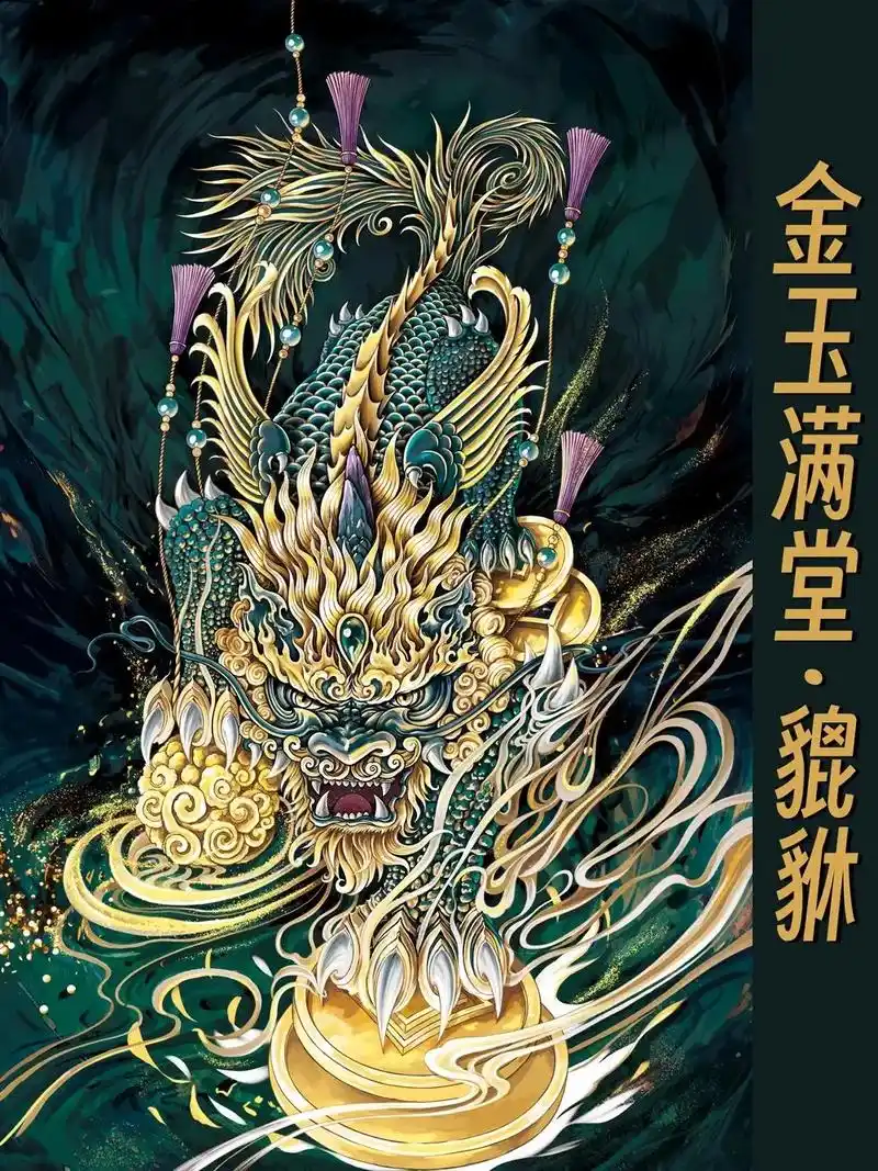 金玉满堂发财貔貅系列手机壁纸屏保#壁纸 #手机壁纸 #屏保该 - 抖音