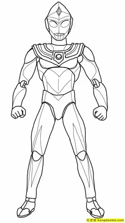 哥斯拉,填色,填色图片,填色游戏,奥特之父,奥特战士,奥特曼,奥特曼简