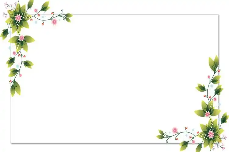 三张清新简洁的绿色藤蔓ppt背景图片