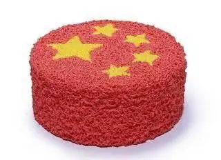 让小伙伴亲手diy制作国旗蛋糕举行"为祖国庆生"手工蛋糕diy妈妈宝贝