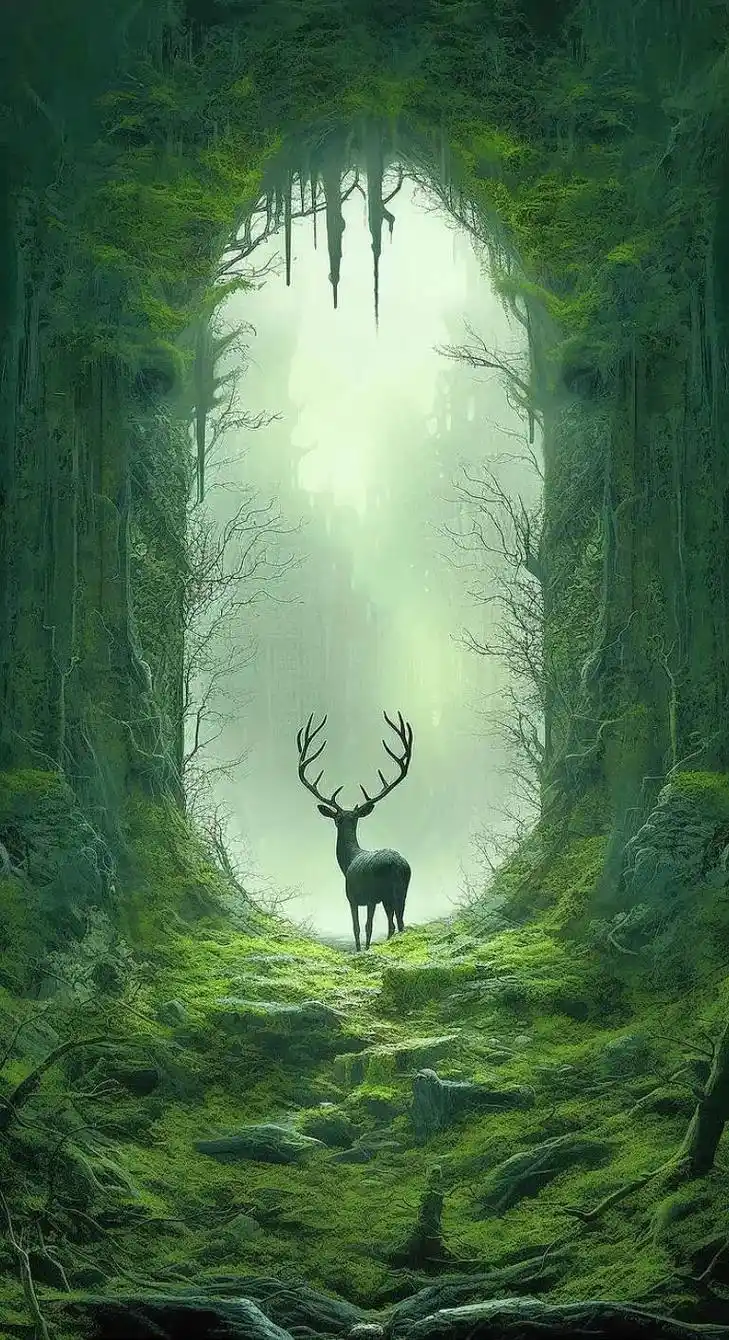 《鹿》好看的网图分享,梦幻自然. 命运一分一秒都掌握在自己手 - 抖音