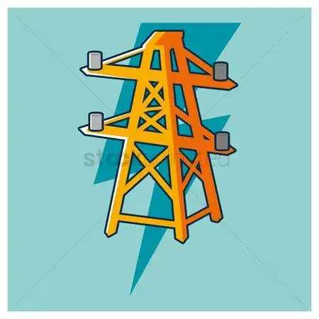 电力塔 : electric tower