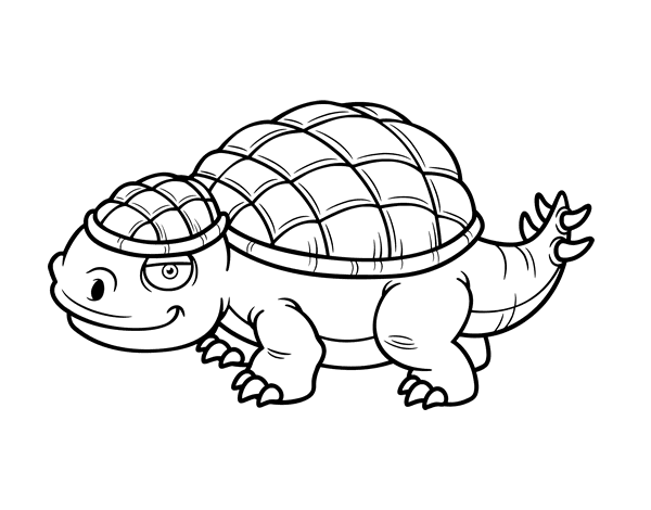 甲龙线稿图片恐龙简笔画甲龙图片