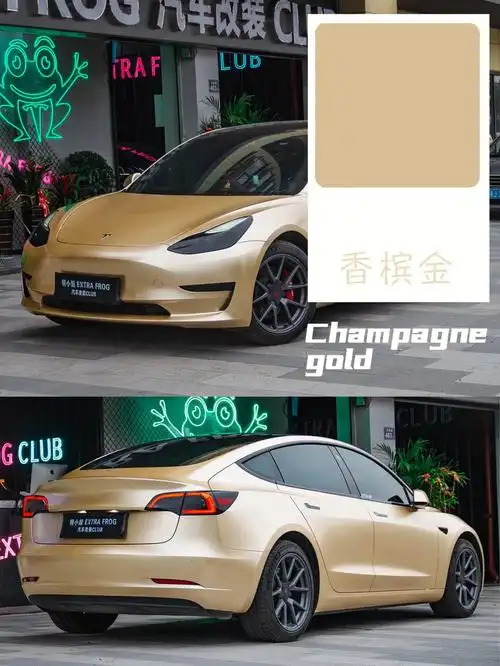 泉州特斯拉model3香槟金