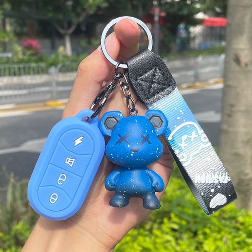 适用台铃电动车钥匙套新日小鸟绿源电瓶车遥控防盗器硅胶保护套壳