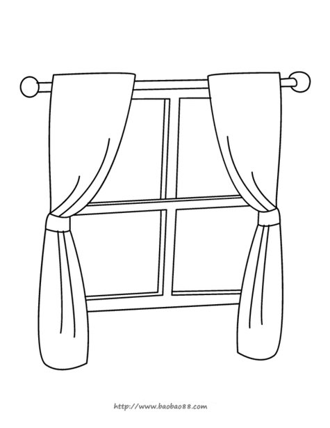 窗户简笔画简单又漂亮窗户的简笔画怎么画可爱