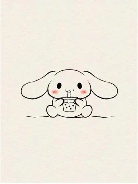 美乐蒂和玉桂狗头像简笔画(美乐蒂和玉桂狗的闺蜜头像简笔画) -【爱