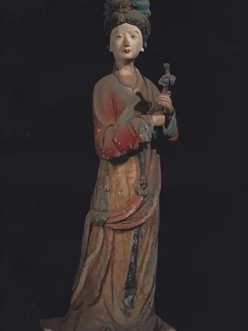 晋祠圣母殿宋塑侍女像