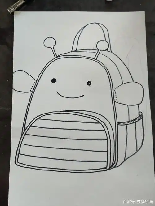 新学期到了,教大家画儿童画书包