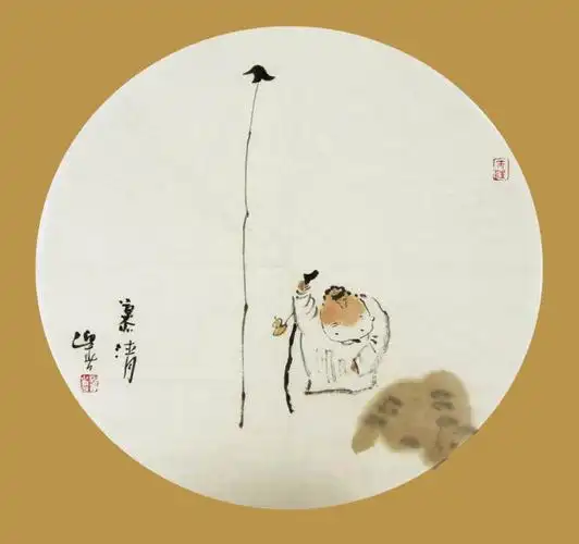 李迎春禅意小品人物画欣赏