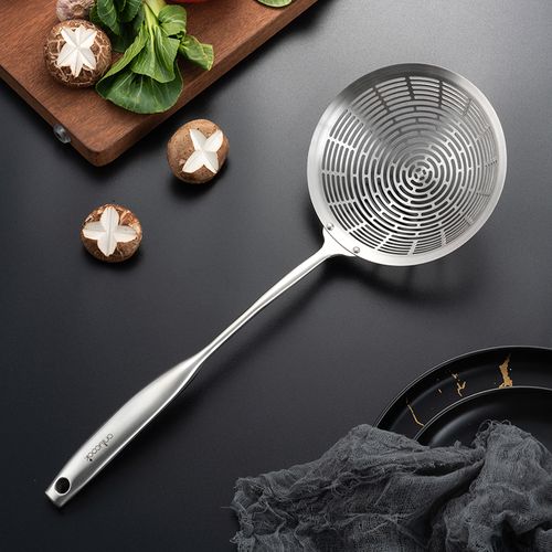 onlycook不锈钢漏勺家用滤勺厨房馄饨饺子捞面勺子漏勺