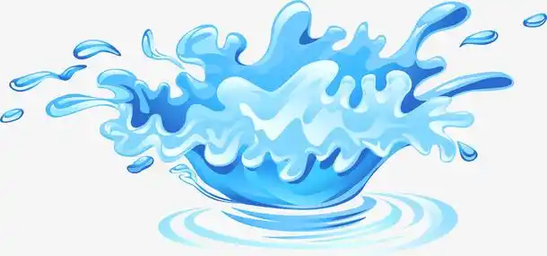 卡通水花矢量图下载