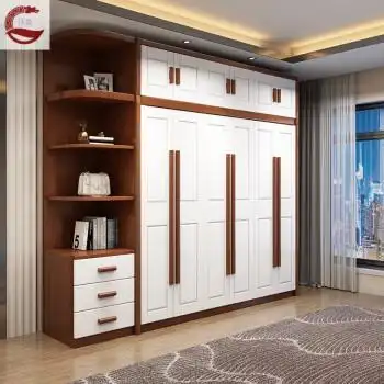 汪皇 三开门衣柜衣柜 主卧实木衣柜全实木推拉门实木衣柜原木全实木