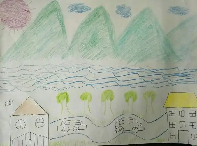 "知家乡 爱家乡 画家乡"——记泉溪小学一(1)班绘画作品展