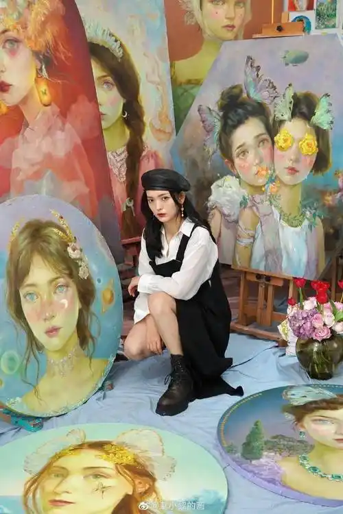 ▼赵小黎去凉山支教教大山里的孩子画画画画,办画展,卖画,捐赠,义教